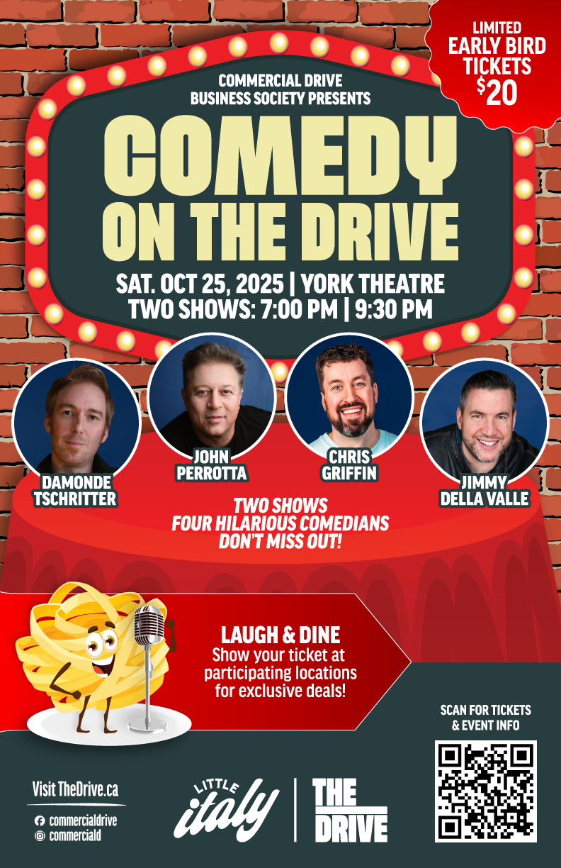 Comedy on The Drive, Saturday October 25